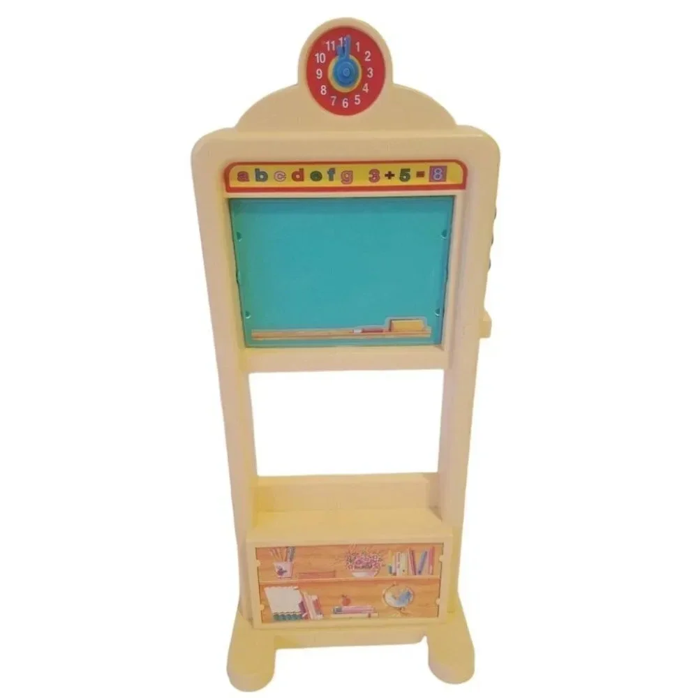 1990's Barbie Classroom Talking Chalkboard w/Desks